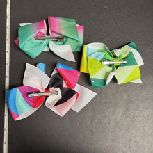 Load image into Gallery viewer, 3pk Rhinestone Hairbow Clips
