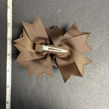 Load image into Gallery viewer, Solid Rhinestone Hairbow Clip
