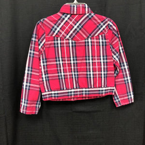 girls crazy 8 red/blu jacket sz 7/8