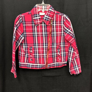 girls crazy 8 red/blu jacket sz 7/8