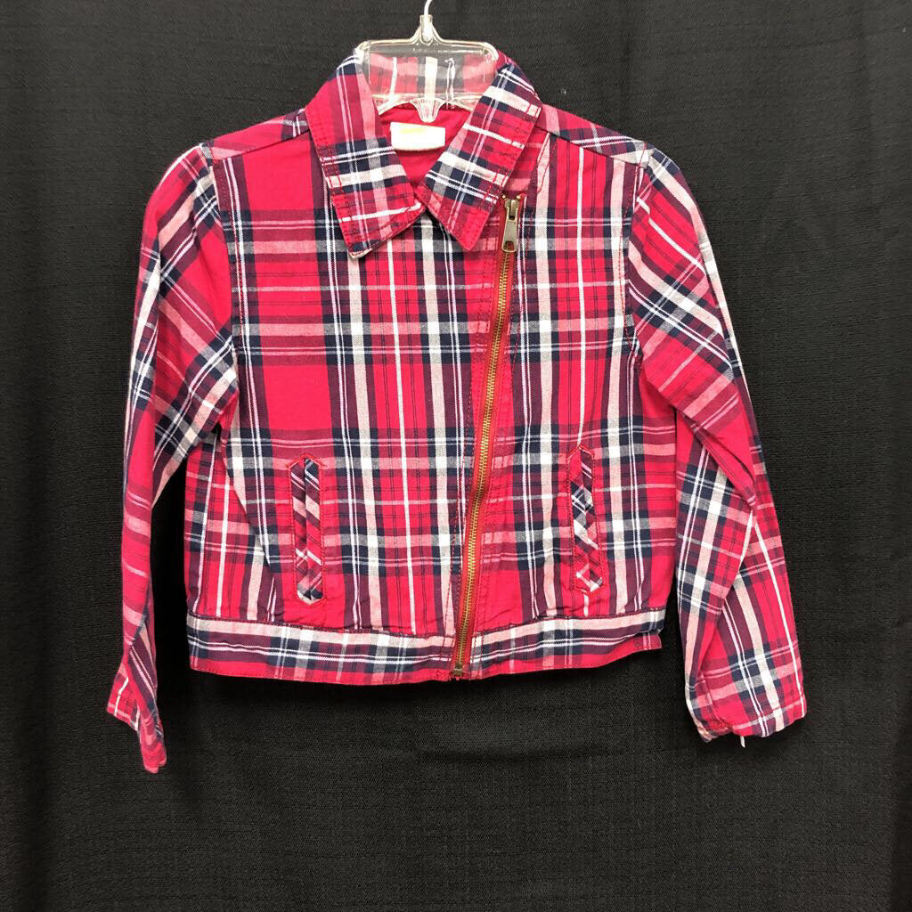 girls crazy 8 red/blu jacket sz 7/8