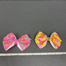 Load image into Gallery viewer, 2pk Unicorn Hairbow Clips
