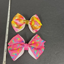 Load image into Gallery viewer, 2pk Unicorn Hairbow Clips
