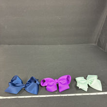 Load image into Gallery viewer, 3pk Solid Hairbow Clips
