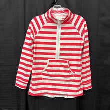 Load image into Gallery viewer, 95% Cotton 5% Spandex Striped Zip Pocket Top (NEW)
