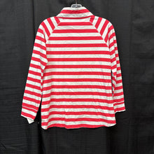 Load image into Gallery viewer, 95% Cotton 5% Spandex Striped Zip Pocket Top (NEW)
