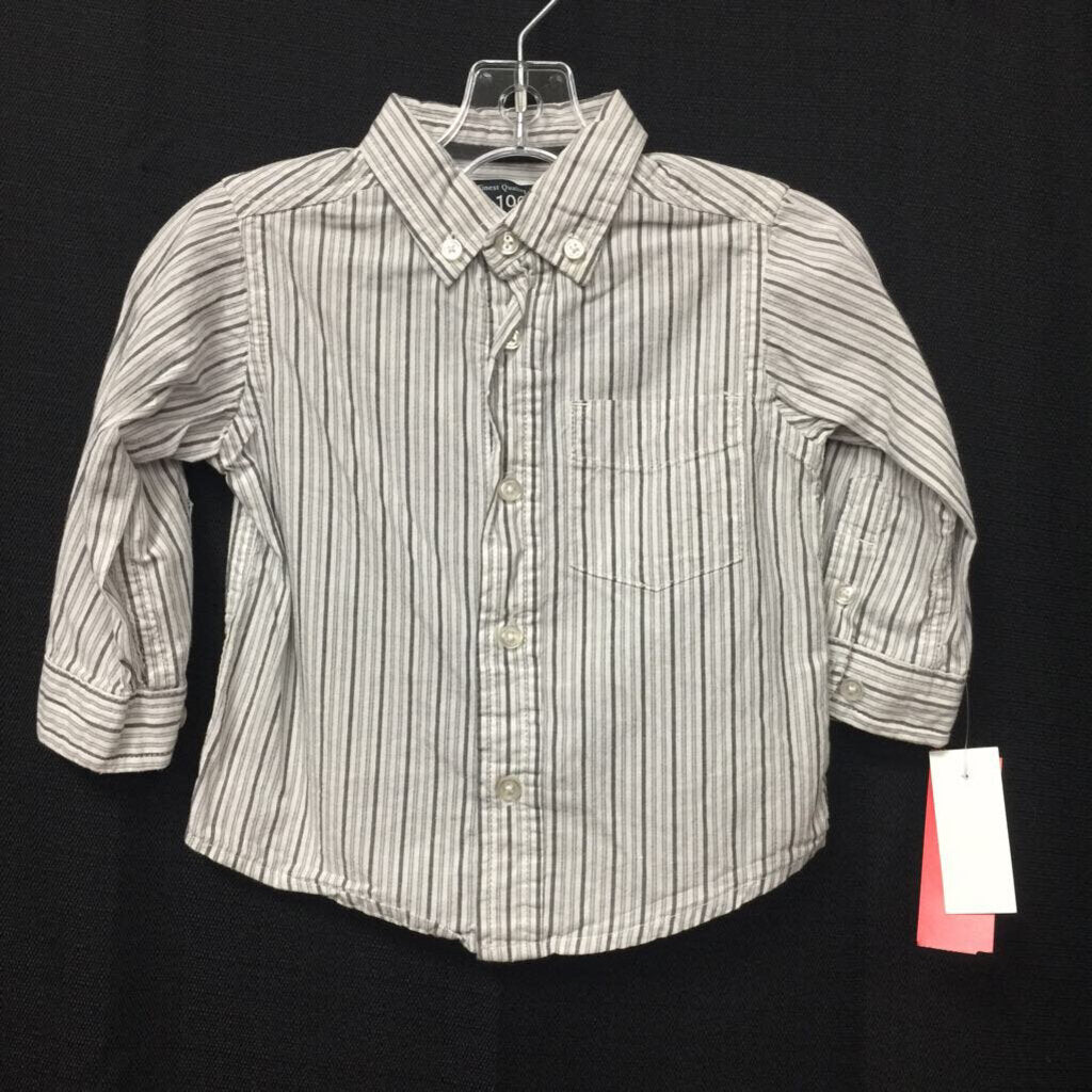boys place gray/wht bttn-dwn