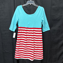 Load image into Gallery viewer, 95% Cotton 5% Spandex Striped Dress (NEW)
