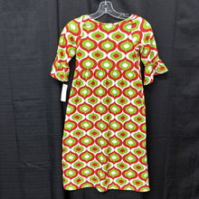Load image into Gallery viewer, 80% Nylon 20% 3/4 Sleeve Spandex Patterned Dress (NEW)
