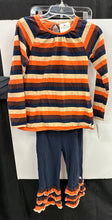 Load image into Gallery viewer, 95% Cotton 5% Spandex 2pc Striped Ruffle Outfit (NEW)

