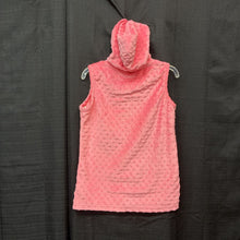 Load image into Gallery viewer, 100% Polyester Textured Hooded Zip Up Vest Top (NEW)
