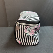 Load image into Gallery viewer, Striped Flower Cosmetics Bag (Lancome)
