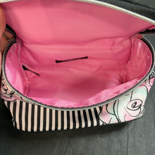 Load image into Gallery viewer, Striped Flower Cosmetics Bag (Lancome)
