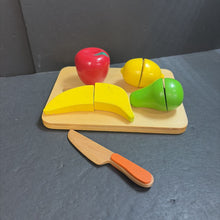 Load image into Gallery viewer, Velcro Play Food w/Cutting Board &amp; Knife
