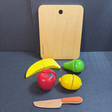 Load image into Gallery viewer, Velcro Play Food w/Cutting Board &amp; Knife
