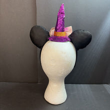 Load image into Gallery viewer, Minnie Mouse Halloween Sequin Witch Ears Headband Disney
