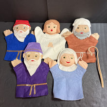 Load image into Gallery viewer, 5pk Bible Characters Felt Hand Puppets
