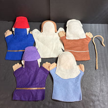 Load image into Gallery viewer, 5pk Bible Characters Felt Hand Puppets
