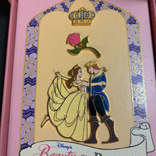 Load image into Gallery viewer, Beauty &amp; the Beast Stained Glass Jumbo Pin Box Set Disney
