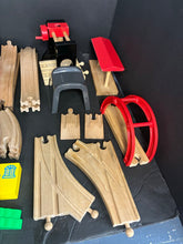 Load image into Gallery viewer, Wooden Train Set w/Trains &amp; Accessories
