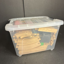 Load image into Gallery viewer, Wooden Train Set w/Trains &amp; Accessories
