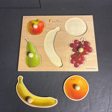 Load image into Gallery viewer, 5pc Wooden Large Knob Fruit Puzzle
