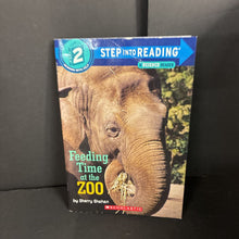 Load image into Gallery viewer, Feeding Time at the Zoo (Step Into Reading Level 2 - Science) (Sherry Shahan) (Mammals) -educational reader paperback
