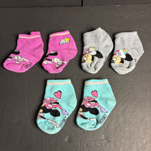 Load image into Gallery viewer, 3pk Girls Minnie Mouse Socks Disney
