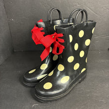 Load image into Gallery viewer, Girls Polka Dot Rain Boots
