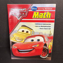 Load image into Gallery viewer, Math (Disney Learning Workbook / Disney Pixar: The World of Cars) -character workbook paperback
