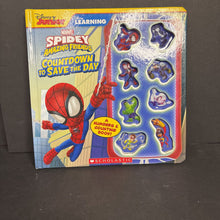 Load image into Gallery viewer, Countdown to Save the Day (Marvel Spidey and His Amazing Friends / Disney Junior/Learning) -character board
