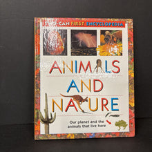 Load image into Gallery viewer, Animals and Nature (The Two-Can First Encyclopedia) (Janine Amos &amp; Andrew Solway) (Environment) -educational hardcover
