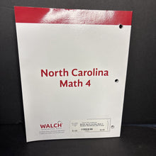 Load image into Gallery viewer, North Carolina Math 4 Student Workbook Unit 5 Data Analysis (Walch Integrated Math) -workbook paperback
