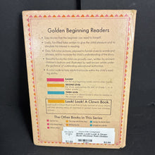 Load image into Gallery viewer, Look! Look! A Clown Book (Seymour Reit) (Golden Beginning Reader) (Vintage Collectible 1969) -reader hardcover
