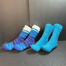 Load image into Gallery viewer, 2pk Girls Fuzzy Socks
