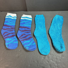 Load image into Gallery viewer, 2pk Girls Fuzzy Socks
