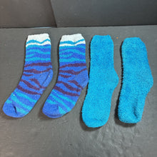 Load image into Gallery viewer, 2pk Girls Fuzzy Socks
