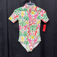 Load image into Gallery viewer, Tropical Zip Swimwear
