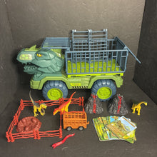 Load image into Gallery viewer, Dinosaur Transport Truck w/Dinosaurs &amp; Accessories
