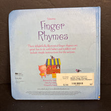 Load image into Gallery viewer, Finger Rhymes (Usborne) (Nursery Rhymes) -board
