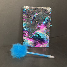 Load image into Gallery viewer, Reverse Sequin Journal Notebook w/Pen (NEW)
