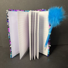 Load image into Gallery viewer, Reverse Sequin Journal Notebook w/Pen (NEW)
