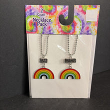 Load image into Gallery viewer, 2pk "Best Friends" Rainbow Necklaces (NEW)
