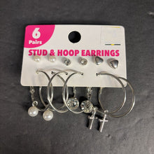 Load image into Gallery viewer, 6pk Stud &amp; Hoop Earrings (NEW)
