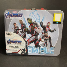 Load image into Gallery viewer, 48pc Avengers Endgame Puzzle in Tin Container (NEW)
