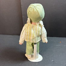 Load image into Gallery viewer, Porcelain Boy Doll in Striped Outfit (Far East Brokers)
