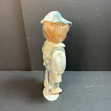 Load image into Gallery viewer, Porcelain Boy Doll in Plaid Outfit (Far East Brokers)
