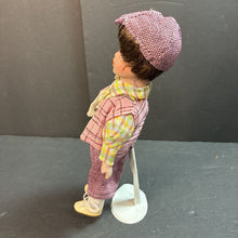 Load image into Gallery viewer, Porcelain Boy Doll in Overall Outfit (Far East Brokers)
