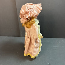 Load image into Gallery viewer, Porcelain Doll in Ruffle Flower Dress (Far East Brokers)
