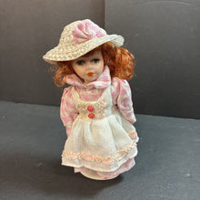 Load image into Gallery viewer, Porcelain Doll in Plaid Dress (Far East Brokers)
